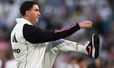 vlahovic-riscaldamento