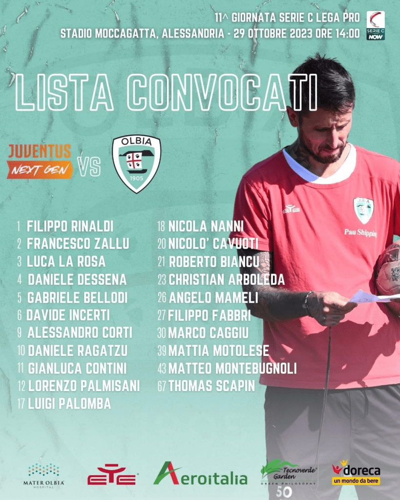 Convocati Olbia per la Juventus Next Gen: la lista completa di Greco 37 image 30