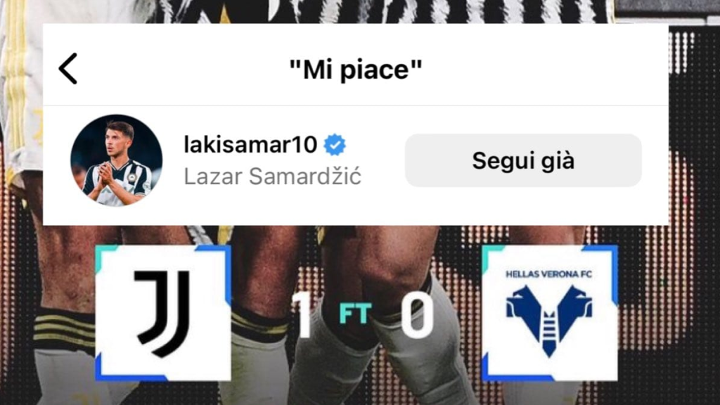 Samardzic Juve, il serbo semina indizi? Quel suo gesto è stato notato dai tifosi - FOTO 37 Like Samardzic