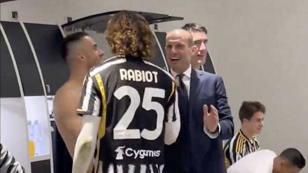 Allegri spogliatoio juve napoli