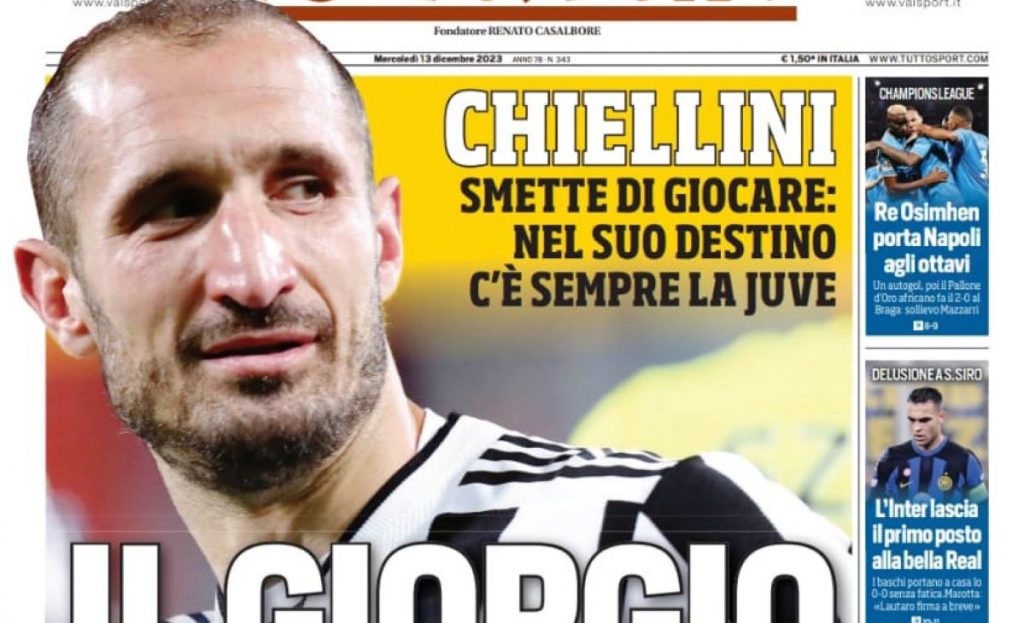 Tuttosport 13 dicembre 2023 rid