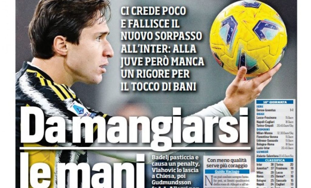Tuttosport 16 dicembre 2023 rid