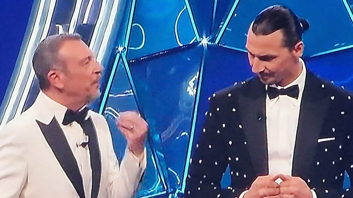 Ibrahimovic ospite a sorpresa a Sanremo: siparietto dell'ex Juve con Amadeus 36 ibrahimovic sanremo