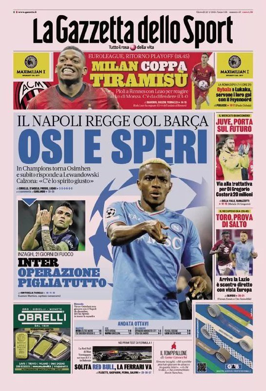 Rassegna stampa Juve: prime pagine quotidiani sportivi - 22 febbraio 2 image 31