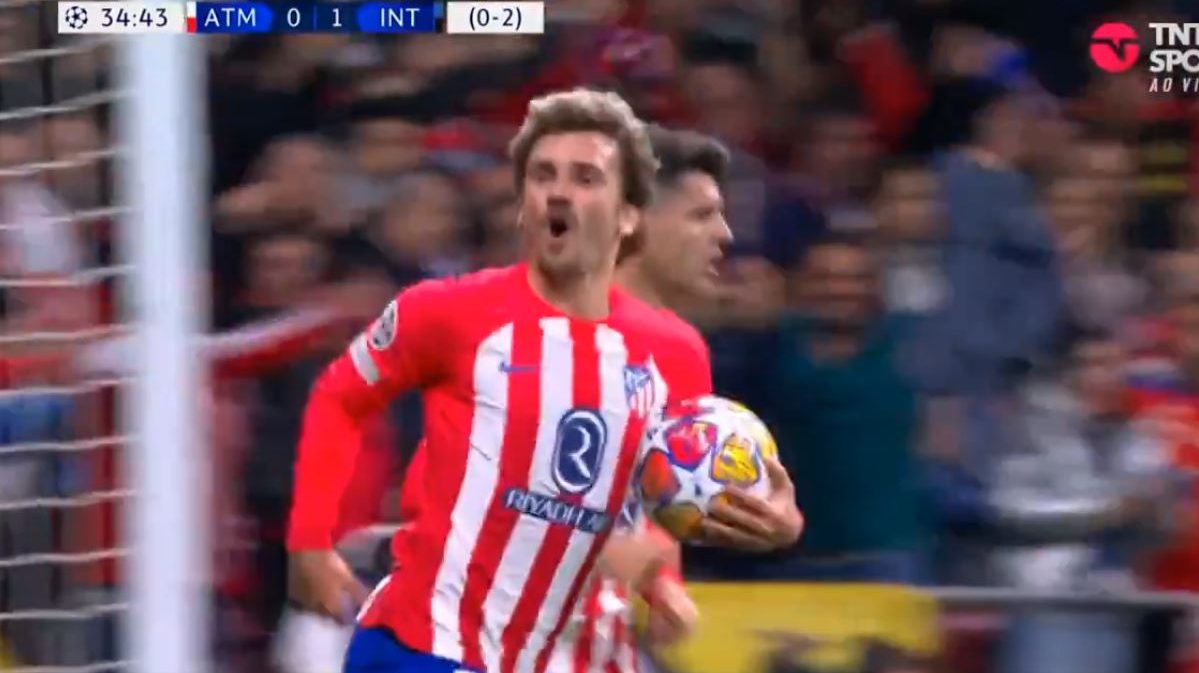 Gol Griezmann: Morata rischia, ma il Var convalida l'1-1 in Atletico Inter - VIDEO 36 gol griezmann atletico inter