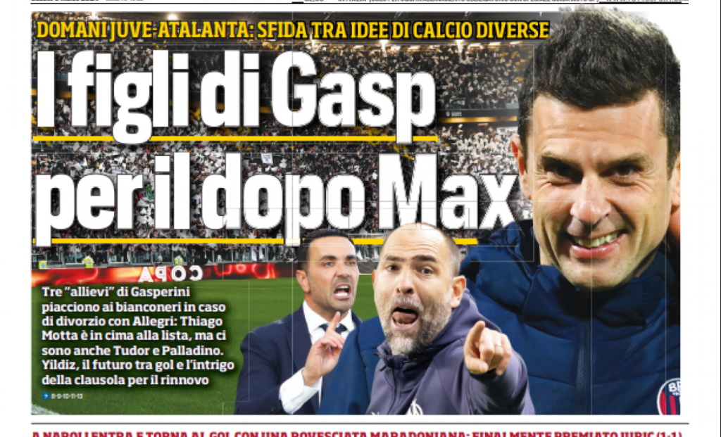Tuttosport prima pagina 9 marzo 2024 rid