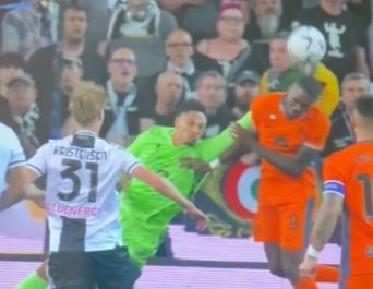 Rigore per l'Inter, contatto Okoye-Thuram: Calhanoglu trasforma il 12esimo penalty stagionale - VIDEO 36 rigore inter