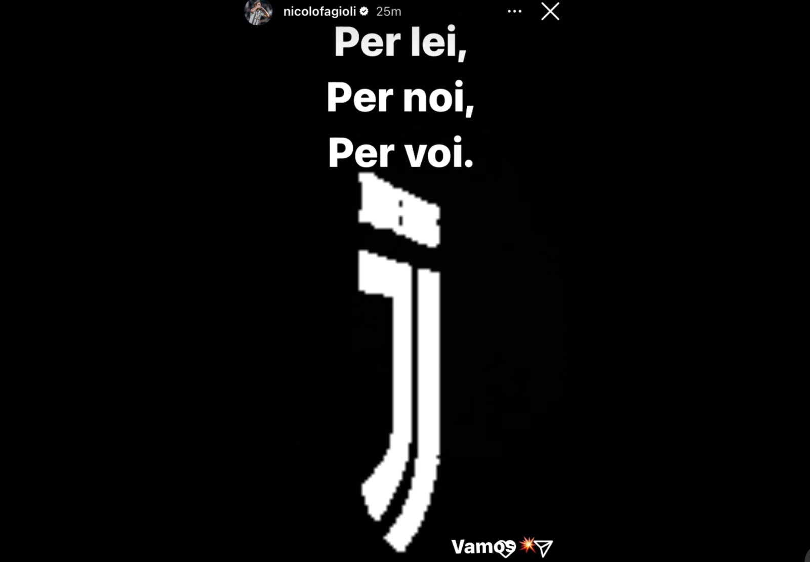 FAGIOLI incita la Juve: «Per lei. Per voi. Per noi» 36 Fagioli