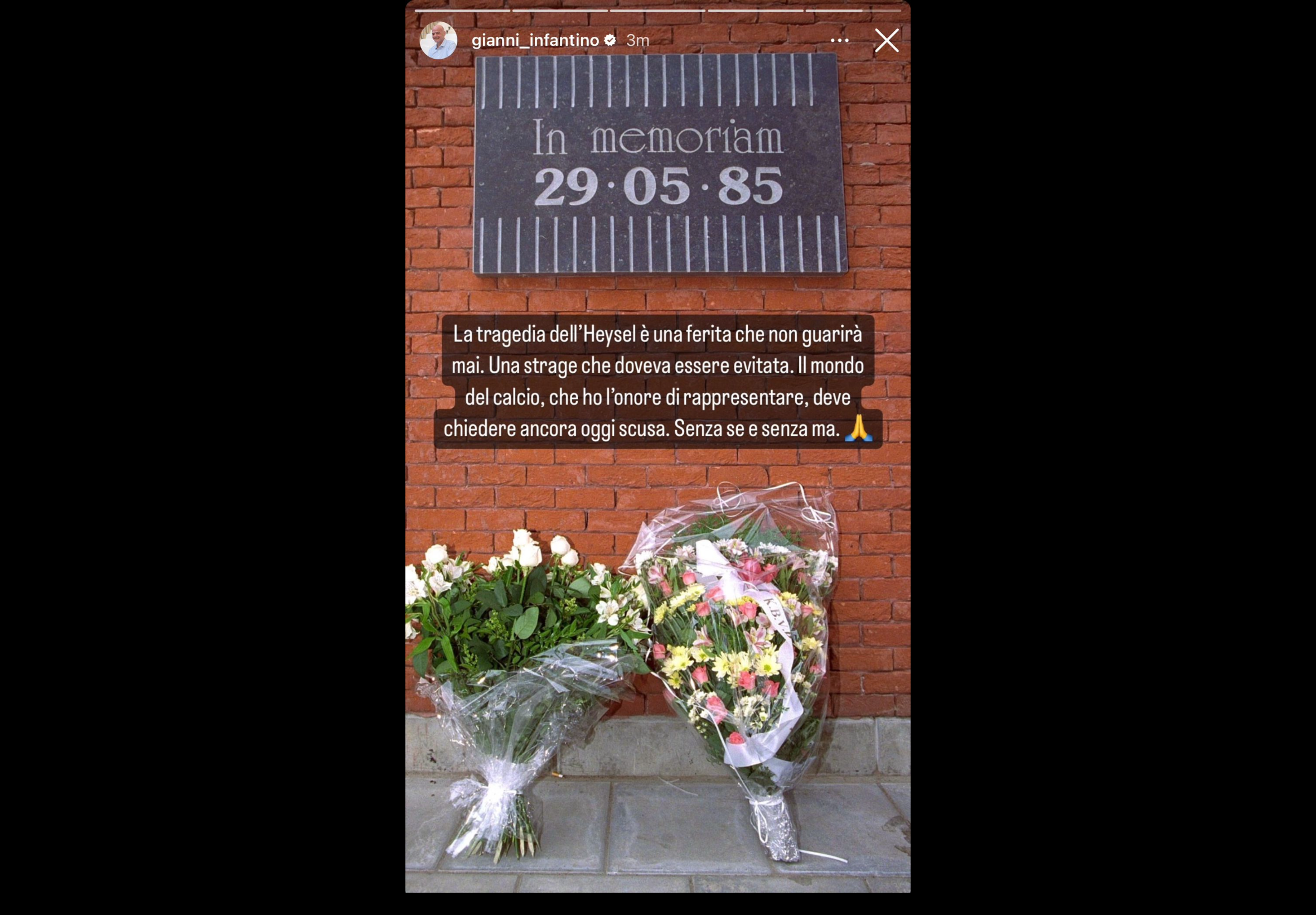 Infantino ricorda le vittime dell’Heysel: «Mondo del calcio ancora oggi deve chiedere scusa» FOTO 36 Infantino Heysel