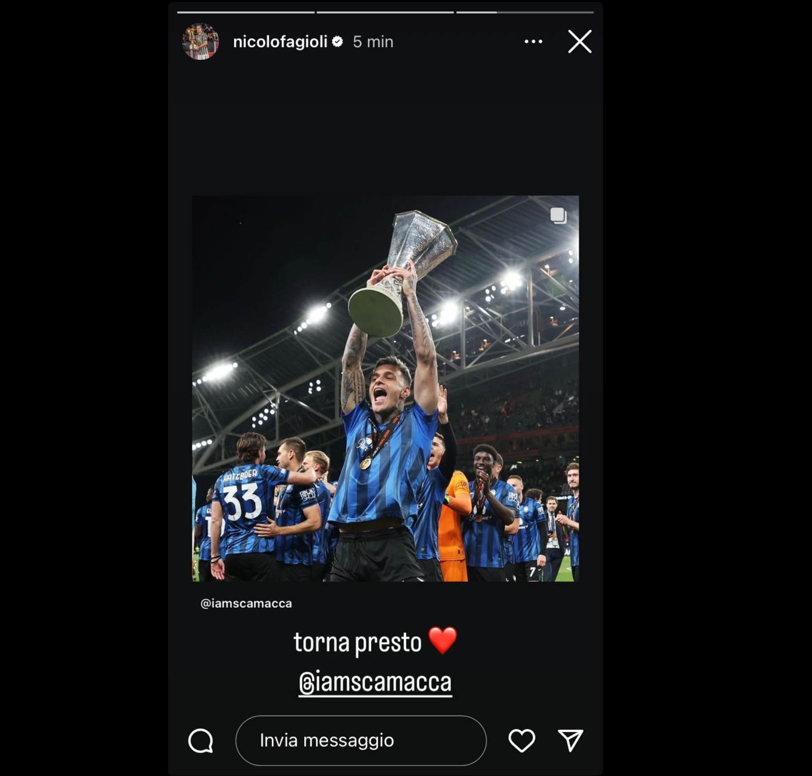 Fagioli scrive a Scamacca dopo l’infortunio: «Torna presto» FOTO 36 Fagioli Juventus