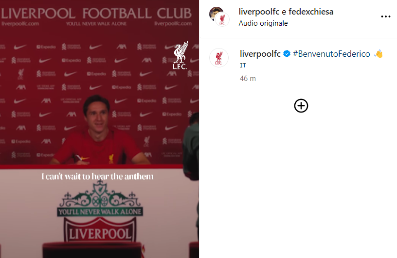 Chiesa Liverpool, l'ex Juve SI PRESENTA: «Un sogno che diventa realtà!» - VIDEO 36 Immagine 2024 08 29 154547