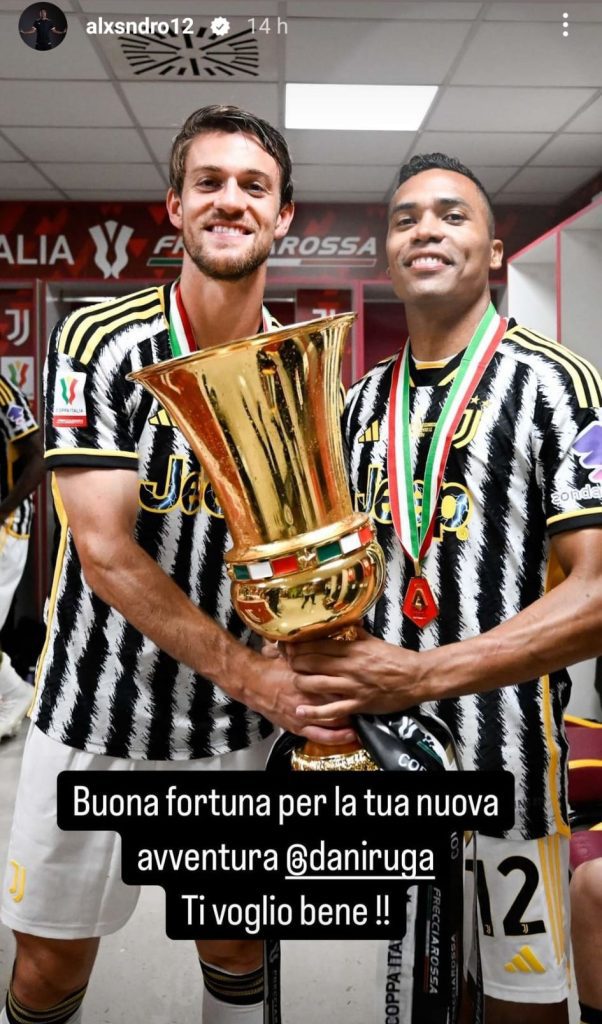 Rugani via dalla Juve, Alex Sandro scrive all'ex compagno di squadra: il commovente messaggio - FOTO 37 Immagine WhatsApp 2024 08 22 ore 07.53.46 678ed3e7