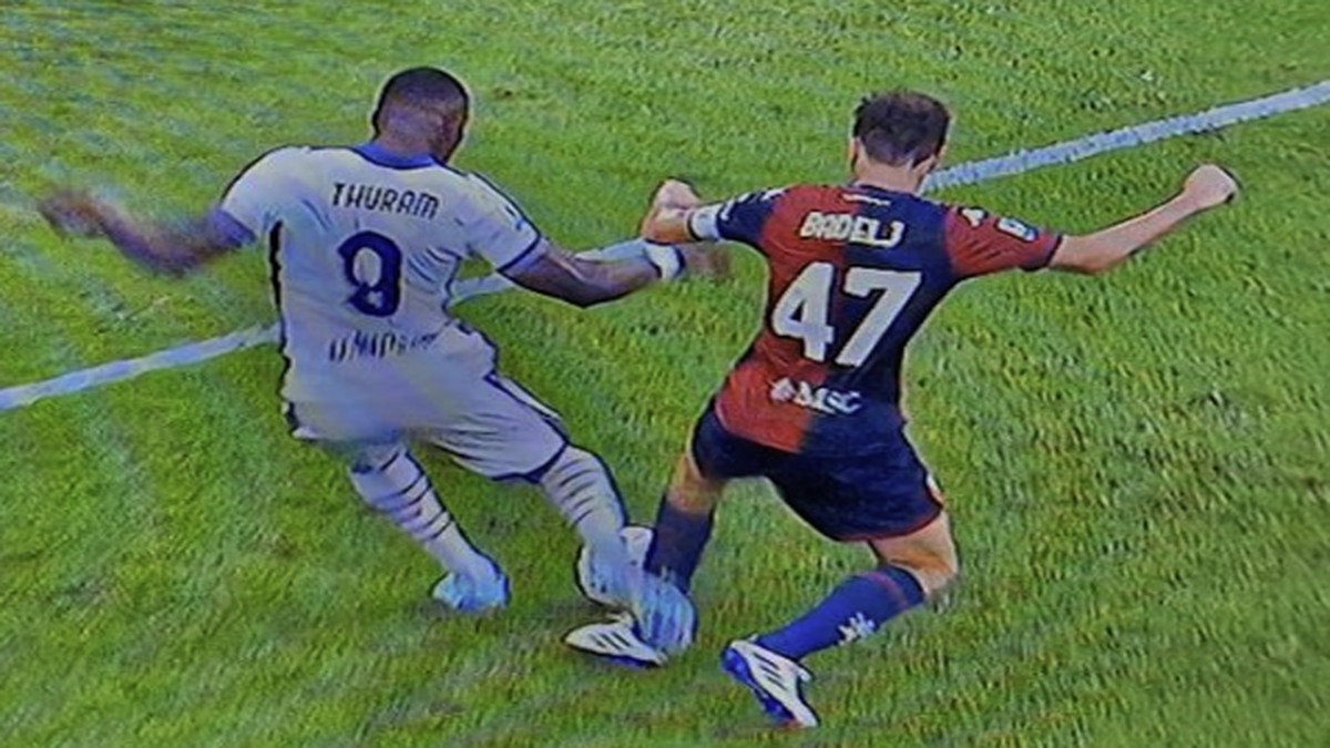 Genoa Inter, subito al lavoro il VAR: prima RIGORE per i nerazzurri, poi CAMBIA la decisione. Cos'è successo 36 Thuram Badelj