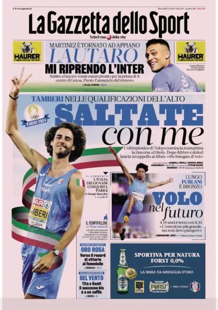 Rassegna stampa Juve: prime pagine quotidiani sportivi - 7 agosto 38 gazzetta