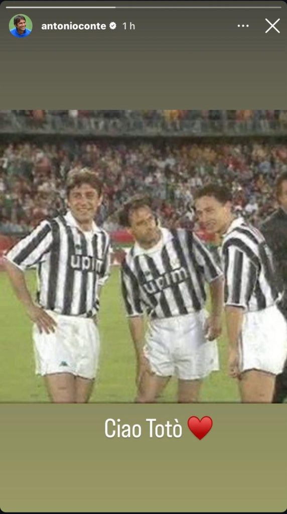 Conte RICORDA Schillaci e RITORNA bianconero: «Ciao Totò» - FOTO 37 Conte Schillaci