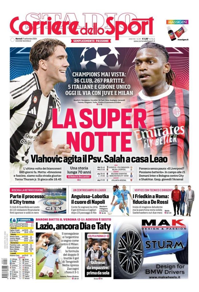 Rassegna stampa Juve: prime pagine quotidiani sportivi - 17 settembre 39 IMG 7623