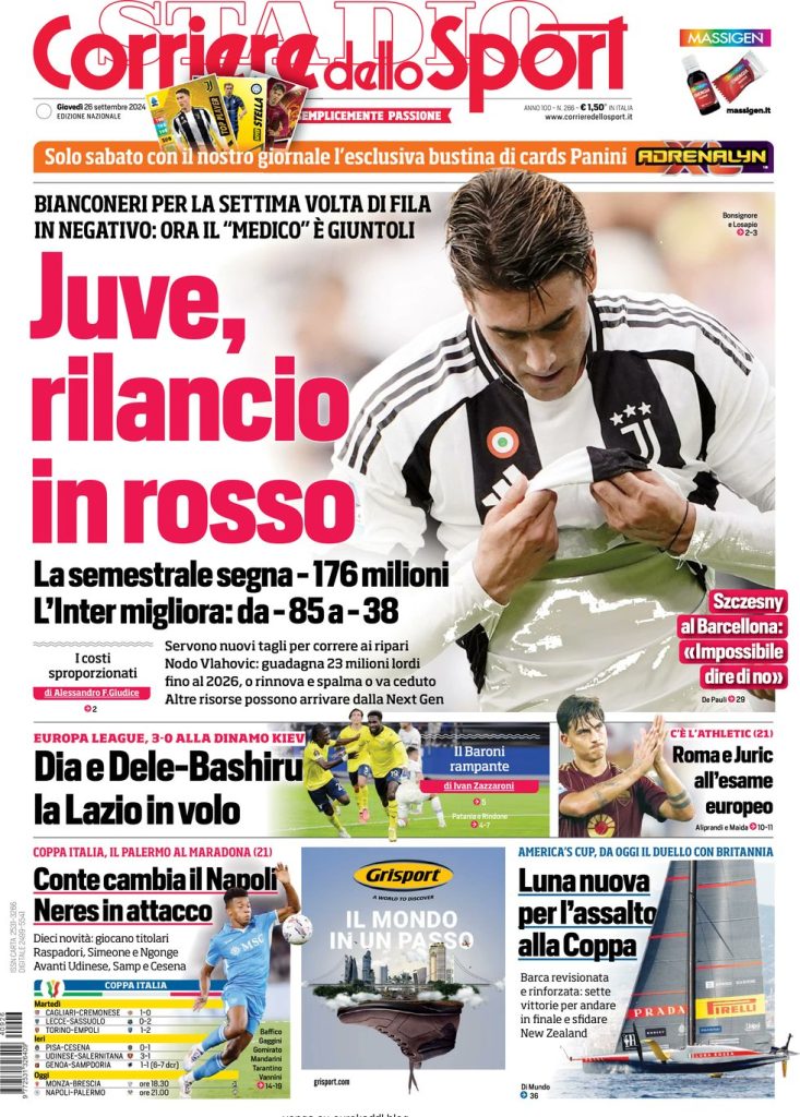 Rassegna stampa Juve: prime pagine quotidiani sportivi - 26 settembre 38 IMG 7889 1