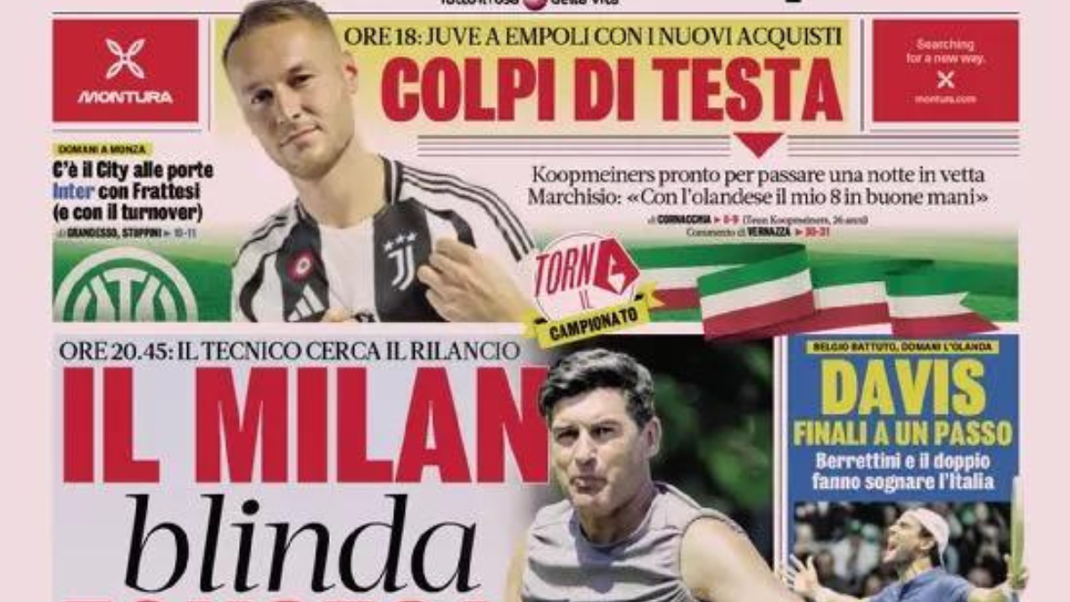 Rassegna stampa Juve: prime pagine quotidiani sportivi - 14 settembre 36 Progetto senza titolo 2