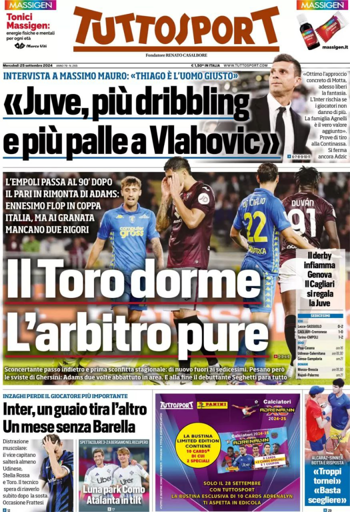 Rassegna stampa Juve: prime pagine quotidiani sportivi - 25 settembre 37 image 29