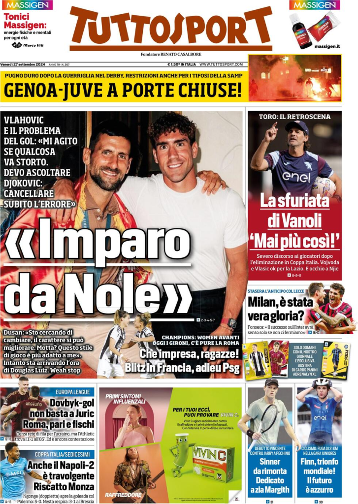Rassegna stampa Juve: prime pagine quotidiani sportivi - 27 settembre 37 image 31