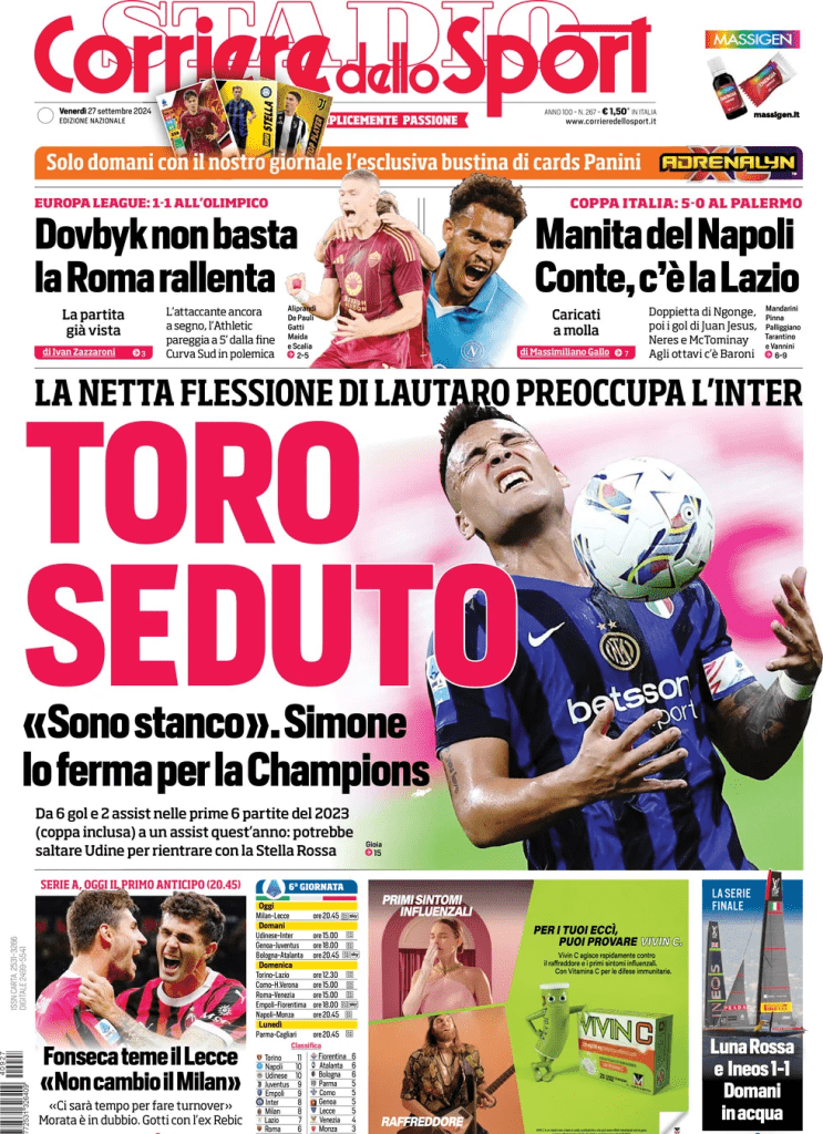 Rassegna stampa Juve: prime pagine quotidiani sportivi - 27 settembre 38 image 32