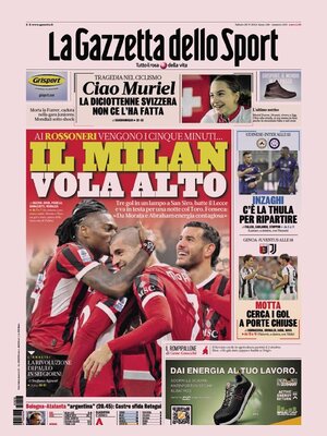 Rassegna stampa Juve: prime pagine quotidiani sportivi - 28 settembre 37 la gazzetta dello sport 010037008