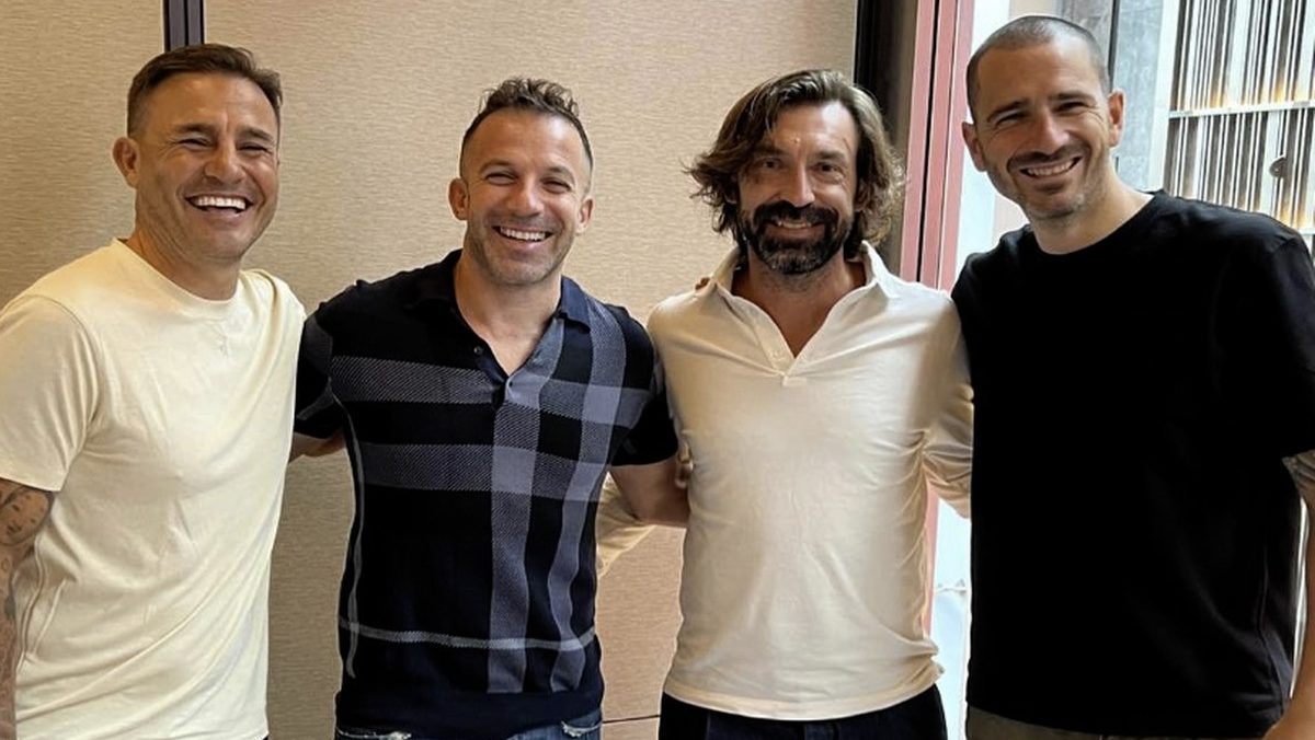 Del Piero, reunion speciale: l'ex Juve ritrova i vecchi compagni. E il web bianconero impazzisce - FOTO 36 Cannavaro Del Piero Pirlo Bonucci