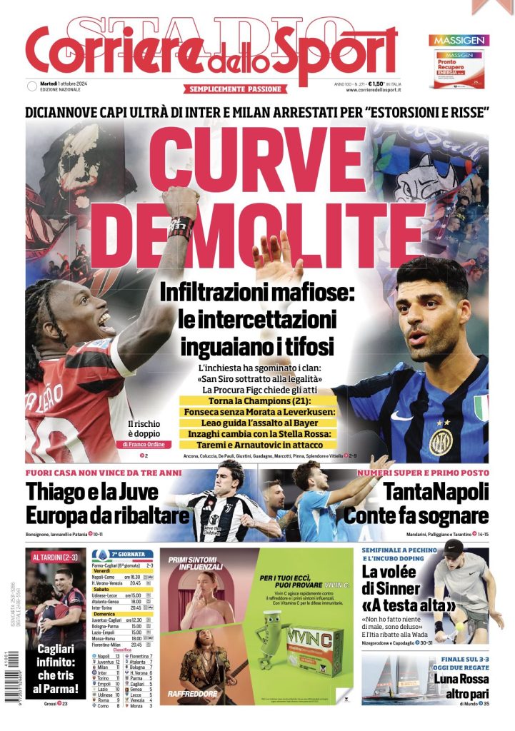 Rassegna stampa Juve: prime pagine quotidiani sportivi - 1 ottobre 37 IMG 7997