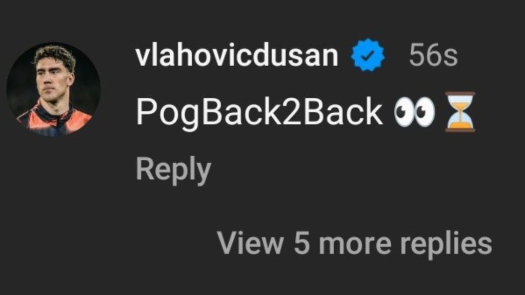 Pogba Juve, sui social SPUNTA il COMMENTO di Vlahovic: il serbo CONFERMA il rientro? - FOTO 37 Immagine WhatsApp 2024 10 04 ore 19.34.20 71b84e60 1