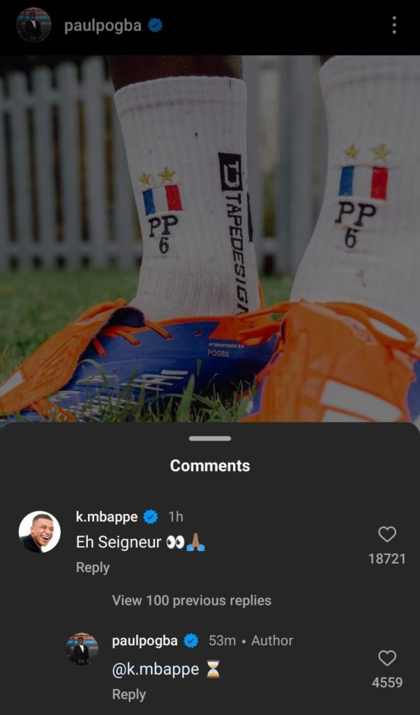 Mbappé VICINO a Pogba: il COMMENTO del FENOMENO francese sotto il post del centrocampista della Juve - FOTO 37 Immagine WhatsApp 2024 10 04 ore 20.33.46 a6fbf6c8