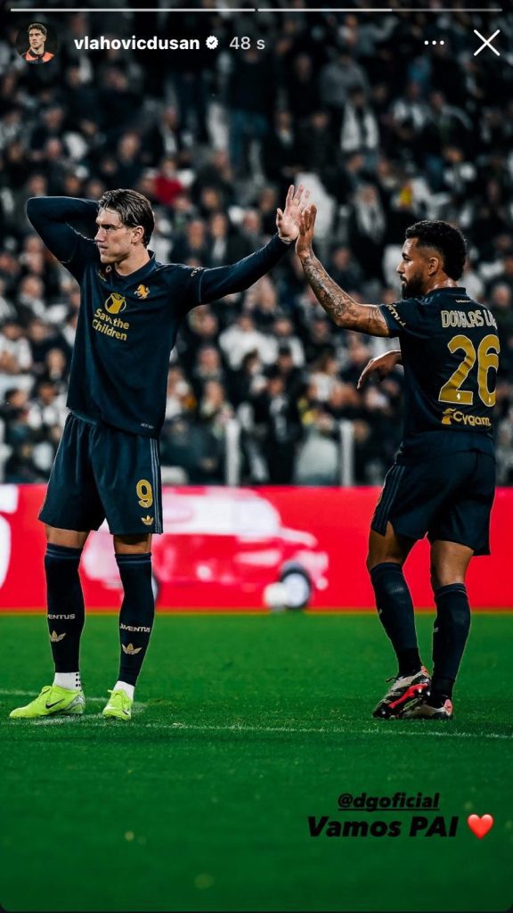 Vlahovic festeggia con Douglas Luiz: l'esultanza social scatena i tifosi dopo Juve-Lazio - FOTO 37 Immagine WhatsApp 2024 10 20 ore 11.55.11 e09d24b8