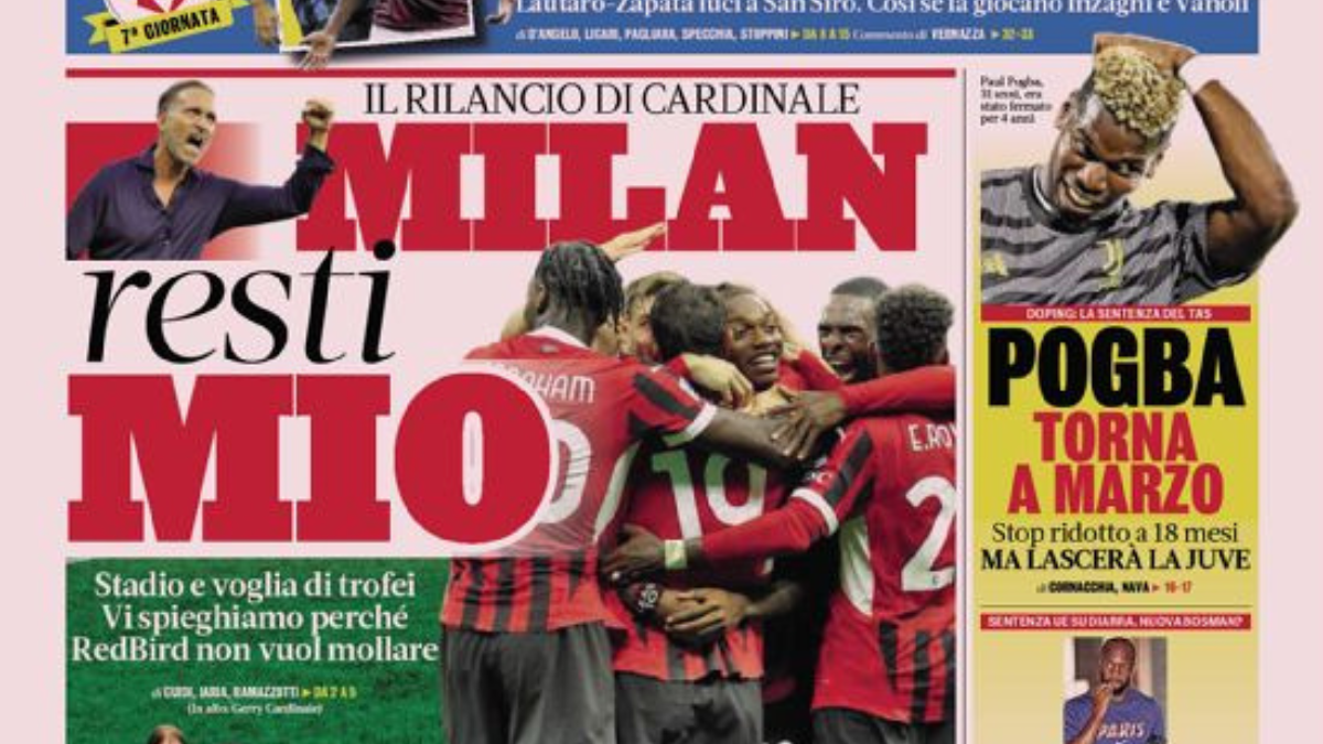 Rassegna stampa Juve: prime pagine quotidiani sportivi - 5 ottobre 36 Progetto senza titolo 17