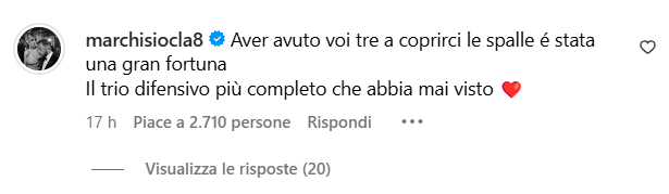 Marchisio omaggia la "BBC": il messaggio per Barzagli, Bonucci e Chiellini che scatena i tifosi della Juve - FOTO 37 marchisio bbc
