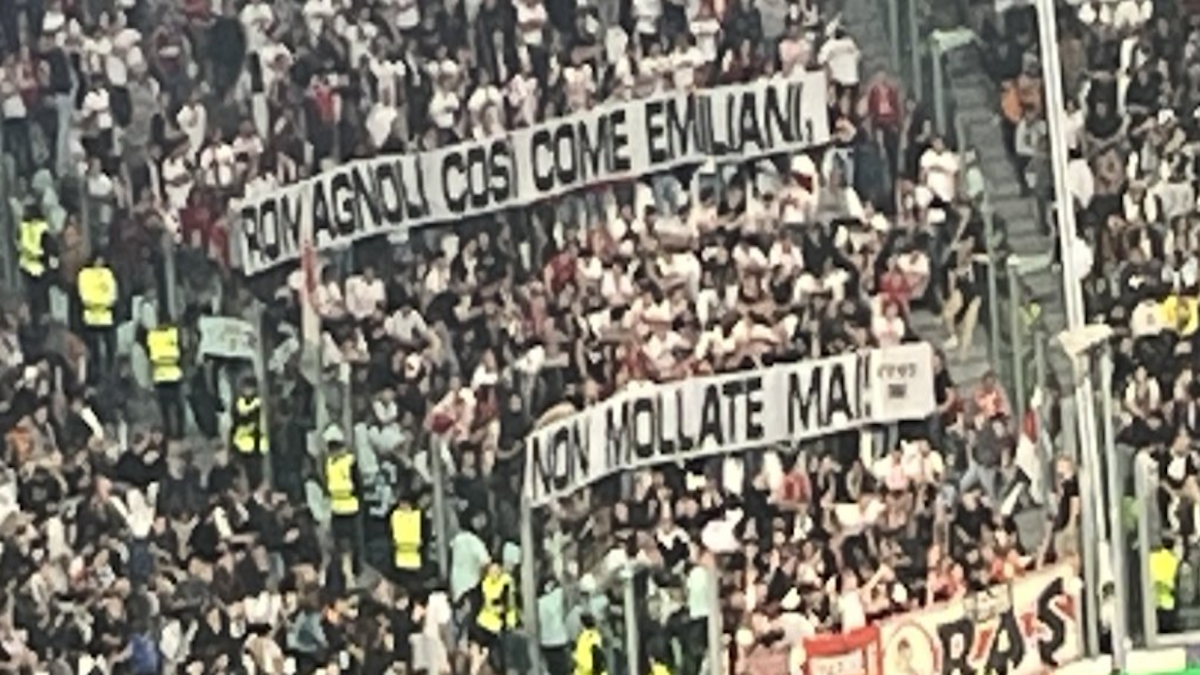 Juve Stoccarda, bel gesto dei tifosi ospiti: ecco lo striscione di solidarietà all'Emilia Romagna. La reazione dello Stadium - FOTO 36 striscione