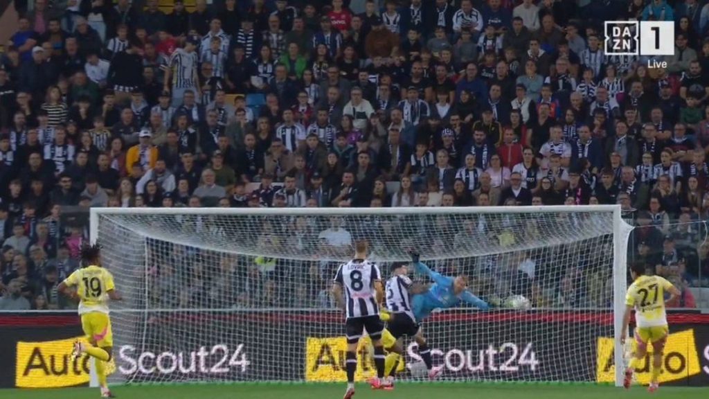 Moviola Udinese Juve: gli episodi dubbi del match 1 Di Gregorio payero