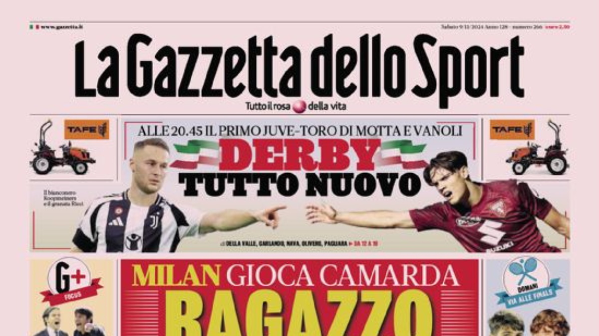 Rassegna stampa Juve: prime pagine quotidiani sportivi - 9 novembre 36 Rassegna stampa Juve