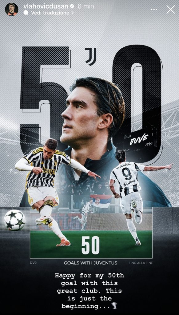 Vlahovic esulta per il 50esimo gol con la Juve e avverte: «Questo è solo l'inizio» - FOTO 37 Vlahovic 5