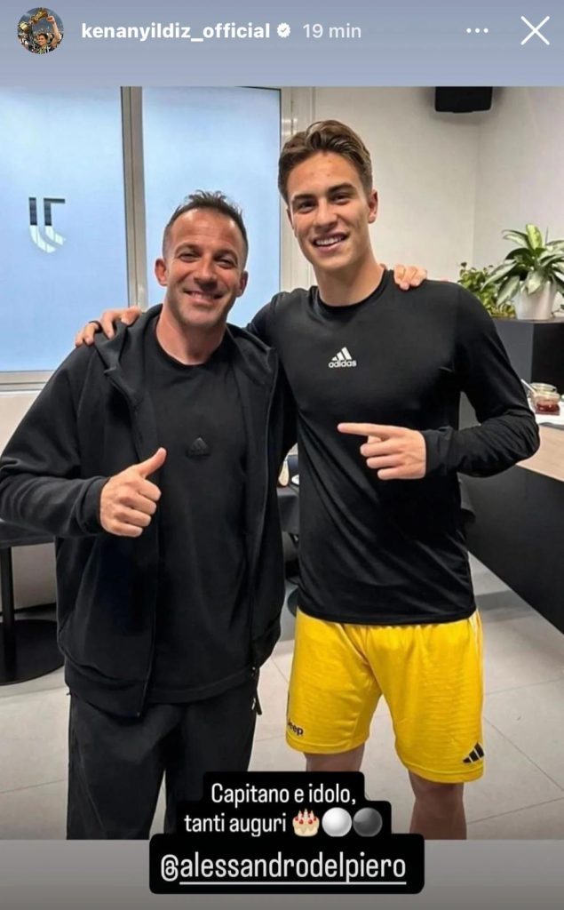 Compleanno Del Piero, arrivano gli auguri di Yildiz: «Capitano e idolo». La FOTO che ha scatenato i tifosi bianconeri 37 WhatsApp Image 2024 11 09 at 12.36.54