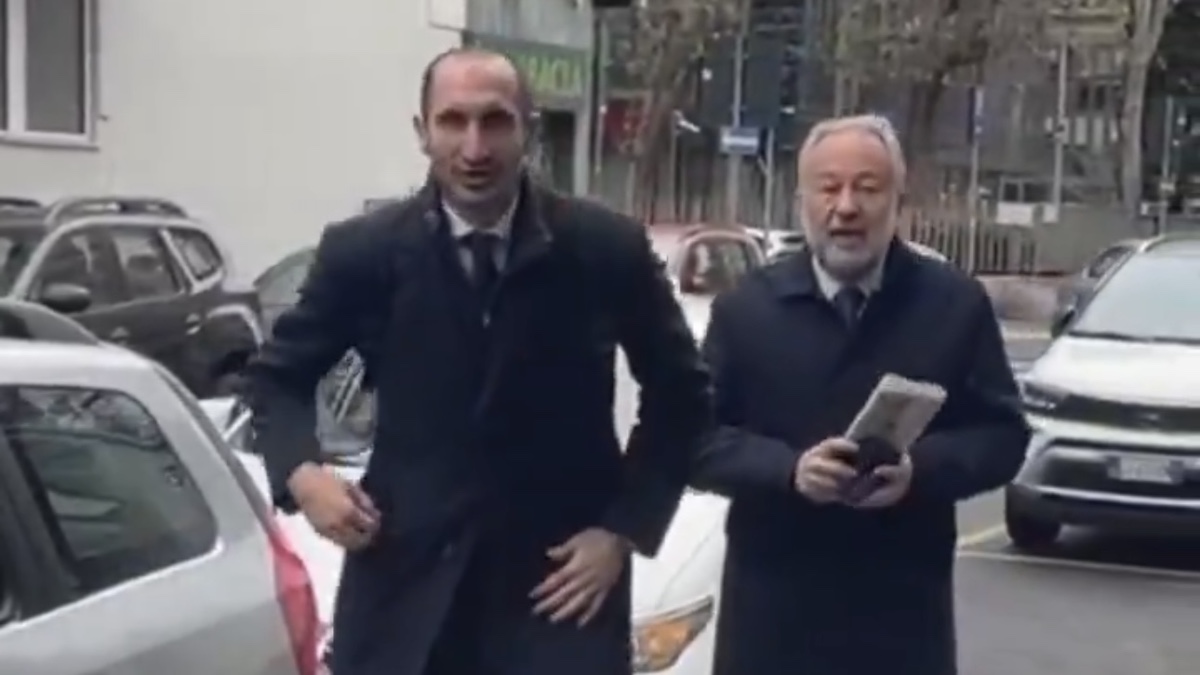 Assemblea elettiva in Lega: l'arrivo del presidente della Juve Ferrero e Chiellini - VIDEO 36 Chiellini Ferrero