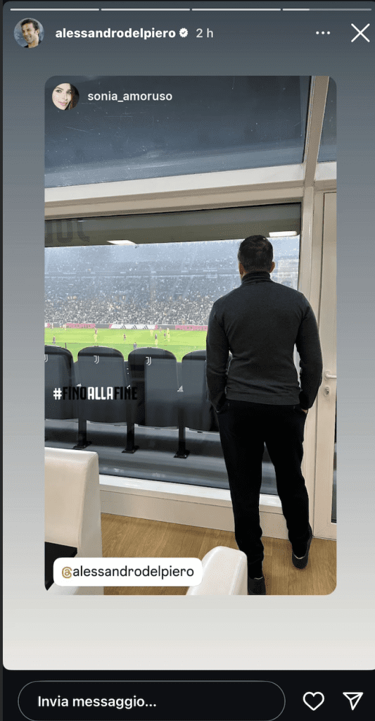 Del Piero fa scatenare i tifosi bianconeri ritornando allo Stadium: quella FOTO in tribuna fa sognare 37 Screenshot 2024 12 08 alle 00.40.42