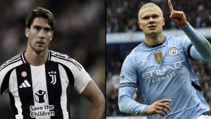 Vlahovic Haaland, il paragone è inevitabile. Sfida nella sfida in Juve Manchester City: numeri a confronto tra i due bomber. Quel dato salta all’occhio