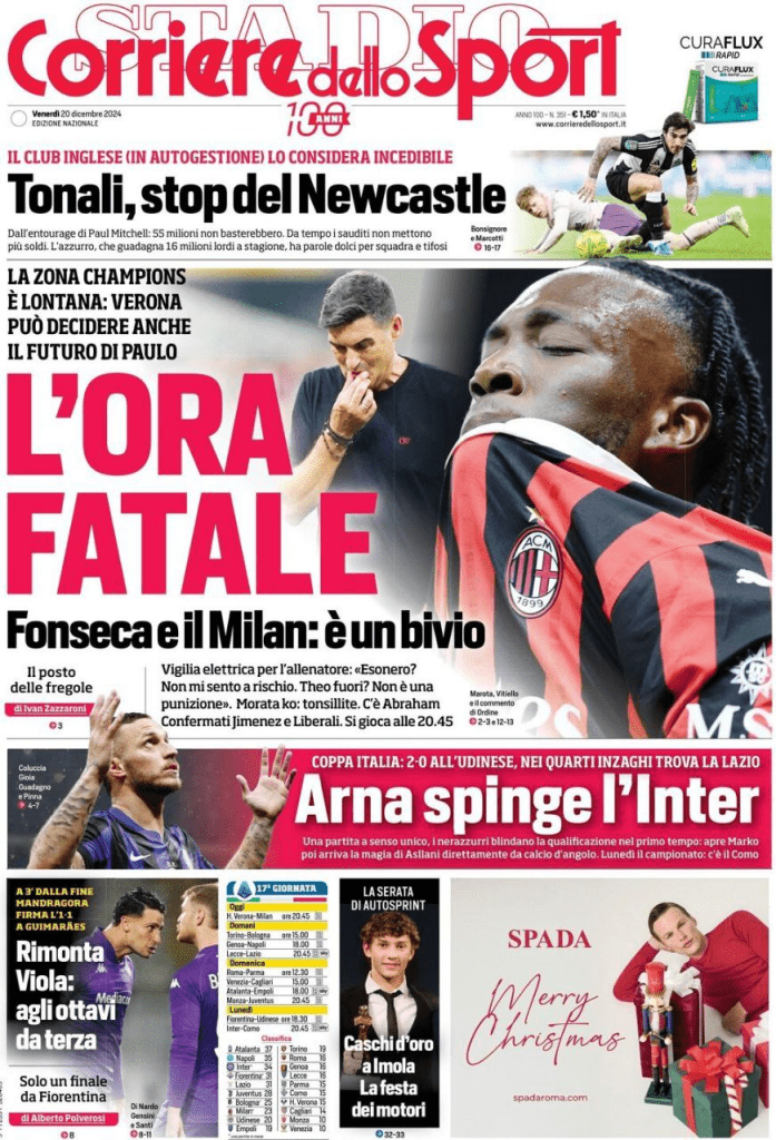 Rassegna stampa Juve: prime pagine quotidiani - 20 dicembre 39 image 22