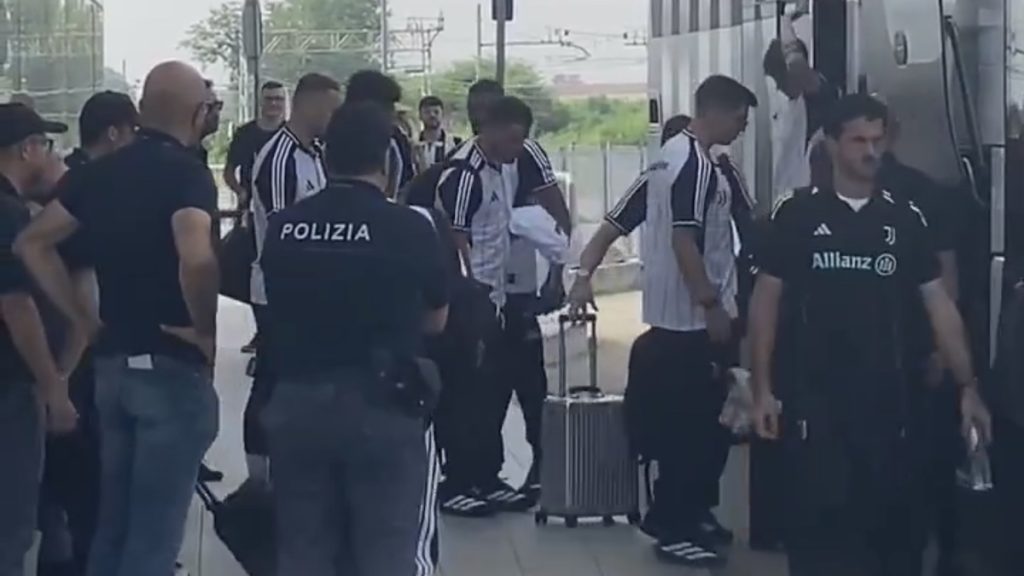 Partenza Juve