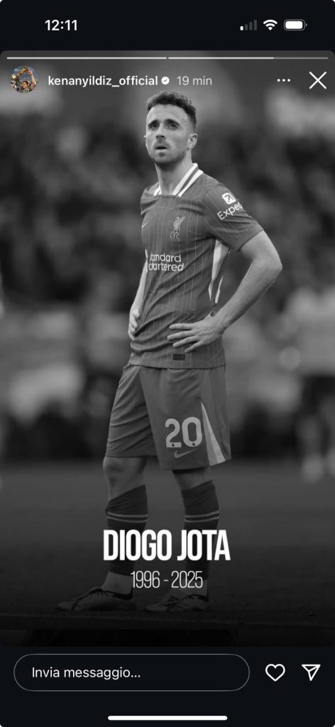 Morte Diogo Jota, Yildiz omaggia il portoghese: il giovane turco ricorda il compianto attaccante con un messaggio commovente - FOTO 37 WhatsApp Image 2025 07 03 at 12.11.57