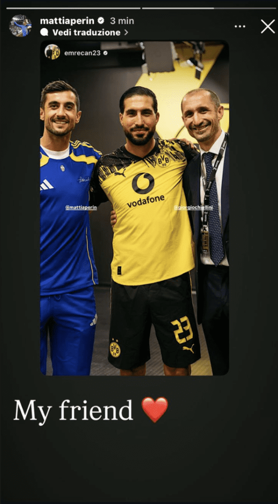 Chiellini e la reunion con Emre Can e Perin: la FOTO prima di Borussia Dortmund Juve fa scatenare i tifosi 37 Screenshot 2025 08 12 alle 21.43.50