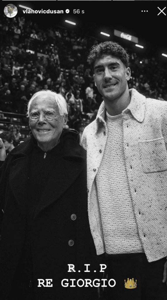 Morto Giorgio Armani, Vlahovic ricorda lo stilista: il messaggio sui social dell'attaccante della Juve - FOTO 37 Screenshot 2025 09 04 alle 22.11.28