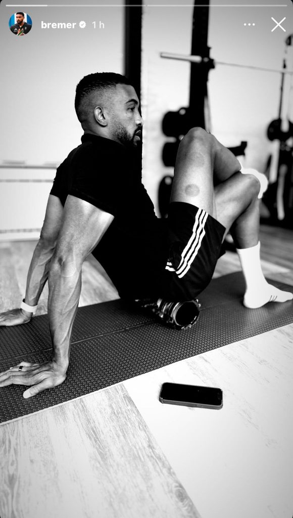 Bremer non si ferma, il difensore della Juve continua a lavorare per esserci contro il Villarreal: la FOTO pubblicata sui social gasa i tifosi 37 bremer 2