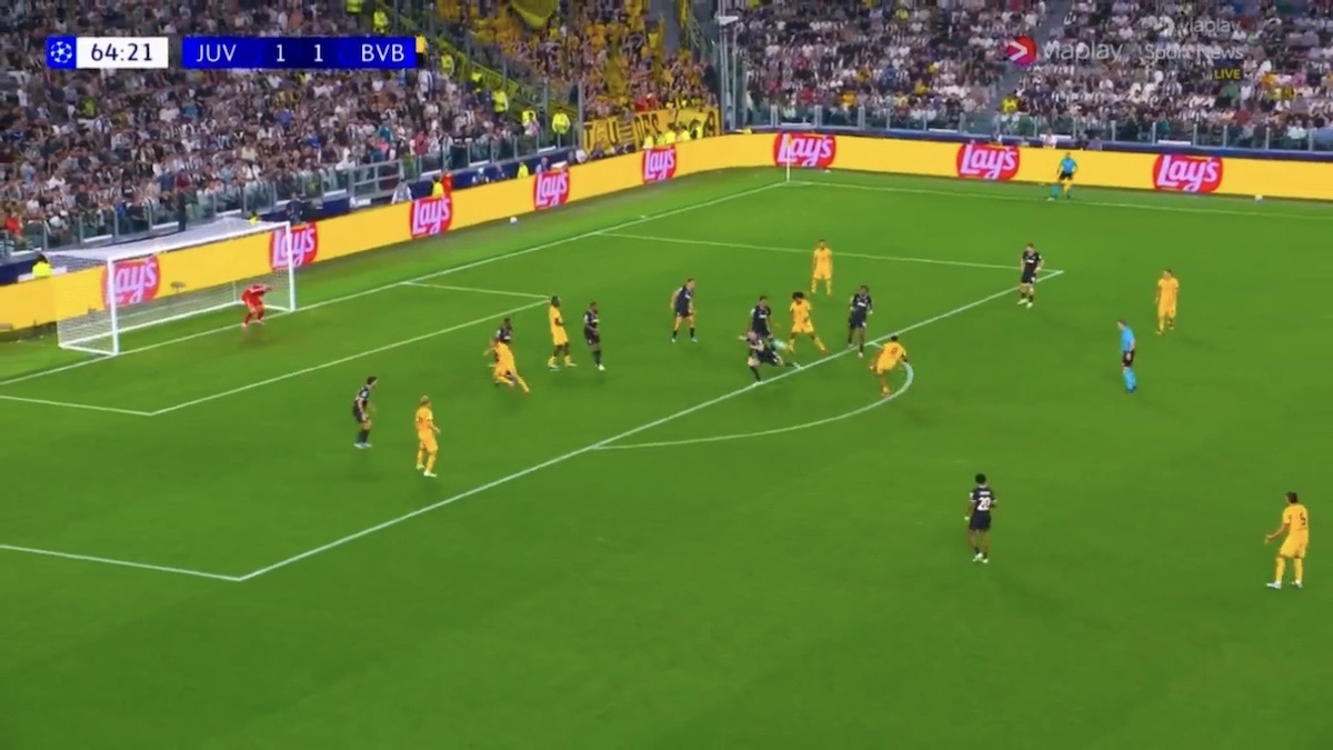 Gol Nmecha: il Borussia Dortmund torna avanti allo Stadium con la bella conclusione del centrocampista, Juve di nuovo sotto 36 Gol Nmecha