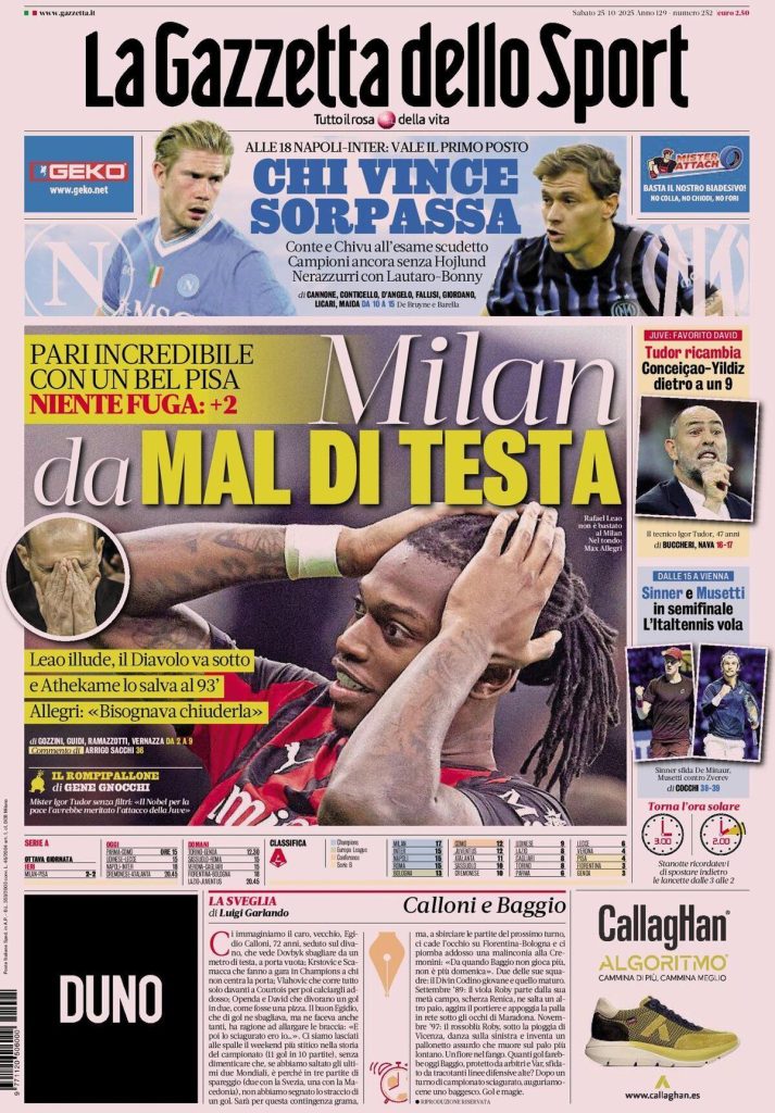 gazzetta dello sport 1