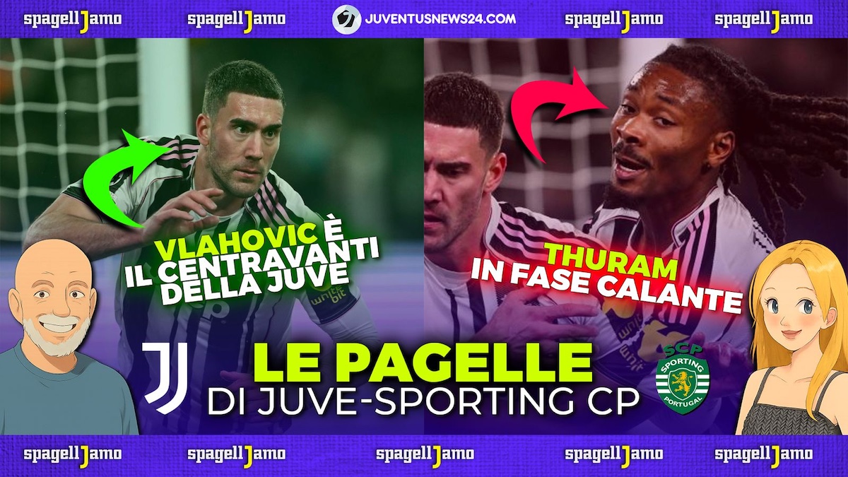 Pagelle Juve Sporting Lisbona: Vlahovic imprescindibile, Spalletti ha ritrovato Koopmeiners – VIDEO